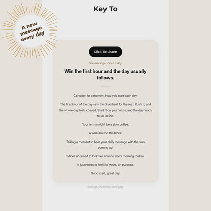 Key to a Great Day™ KeyRing